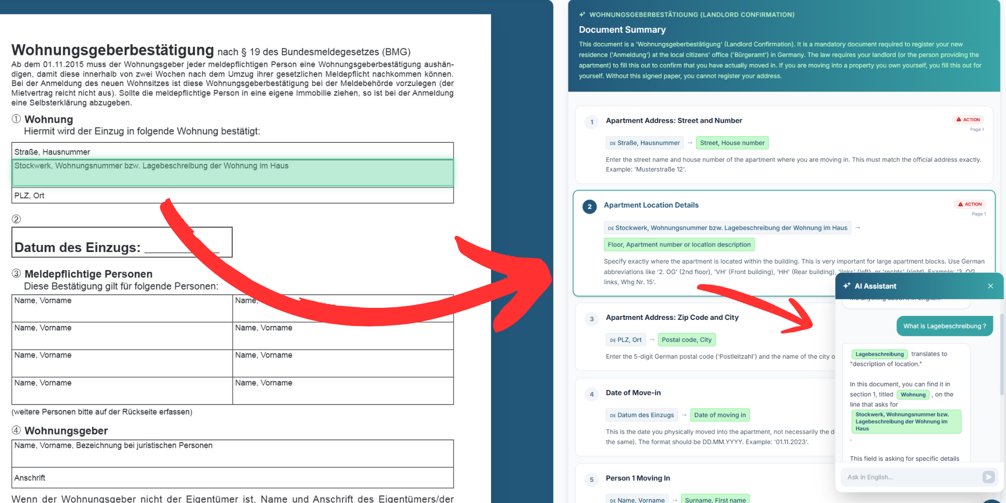 BürokratieHilfe Side-by-Side Preview
